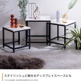 センターテーブル テーブル ネストテーブル 3点セット ローテーブル セット サイドテーブル コーヒーテーブル ナイトテーブル リビングテーブル 伸縮 伸縮式 伸長 伸長式 おしゃれ シンプル 大理石 省スペース スチール ミニテーブル 新生活
