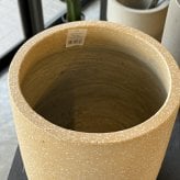 植木鉢 おしゃれ 大型 軽量 13号 鉢カバー KONTON コントン コーテス シリンド カラーズ 円柱 丸型 屋外 高級 北欧 モダン ナチュラル 観葉植物用 多肉植物 サボテン 特大 玄関 テラス プランター 深型 テラゾ ニュアンスカラー くすみカラー