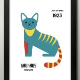 日本製 バウハウス BAUHAUS A3 サイズ ポスター アート おしゃれ 絵画 インテリア 北欧 イラスト マット紙 艶消し アートパネル 額 フレーム デザイン 壁掛け ギフト 新築祝い ディスプレイ  速達 送料無料
