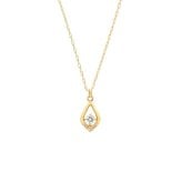 【無料ラッピング】  ヨンドシー 4℃ EAU DOUCE4℃【4月誕生石】K18 イエローゴールド ネックレス ダイヤモンド レディース ブランド 正規品 新品 ギフト プレゼント 人気 おすすめ 誕生日 記念日 クリスマス 送料無料