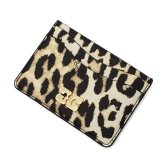 GANNI ガニー カードケース B3010076-859 Bou Card Holder カードホルダー アーモンドミルク レオパード
