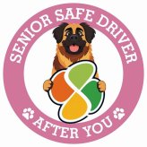 カーサイン 高齢者マーク SENIOR SAFE DRIVER レオンベルガー ステッカー シール 直径13cm 肉球 日本製 車