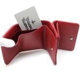 ヴィヴィアンウエストウッド 三つ折り財布 ミニ財布 レディース メンズ 男女兼用 折り財布 Vivienne Westwood ヴィヴィアン マルチオーブ型押し レッド VW4290 (51070057W-S002K-H201) 【2026年秋冬モデル】 【ラッピング無料 誕生日 お祝い プレゼント ギフト 贈り物】