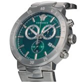 ヴェルサーチ 腕時計 メンズ アーバンミスティーク 1本限り クロノグラフ グリーン シルバー 44mm VERSACE URBAN MYSTIQUE スイス製 サファイアガラス プレゼント ギフト 成人 卒業 入学