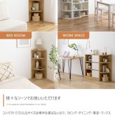 レンジ台 キッチン収納 コーナー ラック 3段 本棚 カラーボックス 収納 家具 北欧 モダン インテリア ナチュラル テイスト 新生活 オススメ おしゃれ 一人暮らし ひとり暮らし 新生活応援 トイレ