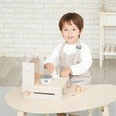 知育玩具 3歳 木製 ままごと フォルダブルクッカー キッチン おもちゃ 2色展開 ピンク ラテ 誕生日プレゼント 出産祝い 男の子 女の子