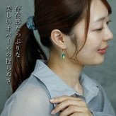 ピアス 金属アレルギー フープピアス  サージカルステンレス 落ちない 引っかからない 外れにくい 人工オパール 誕生石 ひと粒 片耳 1個