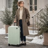 SCANDINAVIAN FOREST キャリーケース 102L Lサイズ 大容量 スーツケース 7-10泊 宿泊 旅行 出張 シンプル レディース ギフト プレゼント ピンク sfrs2401-l