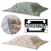 こたつ掛け布団 リバーシブル 撥水 キルティング 正方形190×190cm 長方形190×230cm コットン ポリエステル 収納ケース付き 洗濯機対応 ブランケット キャンプ アウトドア 80×80cm対応 120×80cm対応 こたつ布団単品 防寒