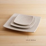かもしか道具店 Sesame 撫角皿 L セサミ[皿 大皿 食器 プレート 角皿 おしゃれ 陶器 ワンプレート 和食器 スクエアプレート シンプル 盛り皿 洋食器 四角皿 ディナープレート お皿 ナチュラル 食洗機対応 平皿 メインプレート]