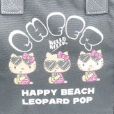 サンリオ 日焼けキティ 三角保冷バッグ ブラック/レオパード ランチ Sanrio