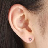 ピアス ブラックダイヤモンド 計0.4ct プラチナ PT900 レディース メンズ シンプル 一粒ダイヤ スタッドピアス ジュエリー アクセサリー ギフト プレゼント