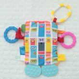 セサミストリート タグ＆ティーザー | 布製 おもちゃ オモチャ 玩具 トイ 音 ベビーカー 歯固め 吊り下げ  お出かけ おでかけ ベビーグッズ  グッズ 絵本 ベビー 赤ちゃん 0歳