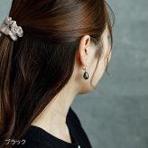 ピアス 金属アレルギー サージカルステンレス フープ 落ちない 引っかからない 外れにくい フック パール 真珠 しずく 雫 イミテーション 大粒 カラー