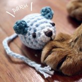 necono ネコノ 猫のおもちゃ あみあみネズミ＆ボール
