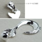 ハワイアンジュエリー ネックレス フィッシュフック モアナ ペアネックレス 2本セット 刻印 無料 誕生石入れ可 Ｓサイズ シルバー925 大人 友達 シンプル 長さ選べる カップル 夫婦 プレゼント ハロウィン 【品番：CG-SP2631P】