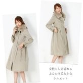カシミヤ ロング コート フォックス ファー 付き カシミヤ100％ ダブル フォーマル 秋冬 ブランド Filomo フィローモ レディース グレージュ/ライトグレー/ブラック ギフト プレゼント 6F (02000265r)