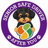 カーサイン 高齢者マーク SENIOR SAFE DRIVER ヨープー ステッカー シール 直径13cm 肉球 日本製 車