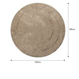 こたつ布団 円形 丸型 エコファー フェイクファー コタツ 布団 直径185cm 約185cm円形 洗える おしゃれ 薄手 掛け布団 掛布団 リバーシブル ラウンド サークル 韓国インテリア 大人かわいい フランネル ポリエステル こたつ掛布団 冬用