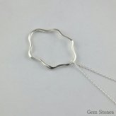 服の上からかぶれるロングネックレス　シルバー９２５ アート　チェーン　６０ｃｍ　雲　CLOUD　シルバーネックレス　ペンダント　レディース　シンプル　SV925　記念日　誕生日　petit