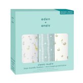 おくるみ スワドル 3枚セット 出産祝い aden+anais エイデンアンドアネイ イヤーオブザスネイク コットンモスリン ダブルガーゼ 大判 約120cm 新生児 退院 内祝い 出産内祝い 男の子 女の子 ギフト 専用ボックス入り ガーゼケット ブランケット 授乳ケープ おむつ替えシート