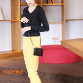 お財布 ショルダー 本革 スマホポーチ 長財布 レディース 2way 3way バッグ ミニ レザー 牛革 斜めがけ 日本製 HALEINE スマホ 軽量 旅行 お財布機能付き お財布ポシェット お財布ショルダー スマホショルダー ギフト プレゼント 4FC (07000361r)