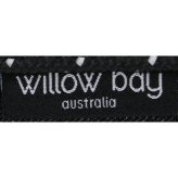 ウィローベイ ショルダーバッグ レディース ブランド WILLOWBAY ブティックタイニー マザーズバッグ  2WAY BLACK DENIM