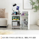 推し活 棚 推し活収納 ワゴン 隠す 収納 グッズ収納 Piilo ピーロ サイドテーブル ラック ドレッサー コンパクト 省スペース 隠しキャスター うちわ ペンライト ディスプレイ DVD CD B5 漫画 コミック 雑誌 アクスタ 可動 目隠し