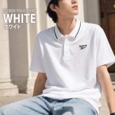  Reebok リーボック ポロシャツ メンズ 半袖 ボタンダウン ドライ 吸汗速乾 襟ライン ワンポイントロゴ ブランド 無地 スポーツ ゴルフウェア オフィスカジュアル 黒 白 Ｍ L LL 3L 大きいサイズ 春 夏 秋 2025ss ユニセックス karlas別注