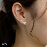 セカンドピアス つけっぱなし k18 k14 18金 小鳥 ハッピー バード 鳥 軸太0.65mm ポスト9mm レディース シンプル プレゼント