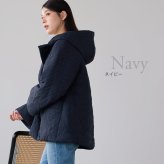 中綿ジャケット キルティングジャケット フード付き レディース ワッシャータフタ キルティング 中綿 軽量 暖かい Aライン 体型カバー 防寒 アウター ショート丈 コート 中綿コート ジャケット コート 冬 ギフト プレゼント 5F(08000367r)