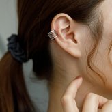 イヤーカフ メンズ レディース 金属アレルギー対応 純チタン イヤークリップ 1個 片耳 Aデザイン かっこいい 耳 が 痛くならない