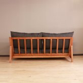 ソファ ハイム レッドオーク 天然木 ポケットコイル W188×D94.5×H85cm座面高43cm ソファー リビング 一人暮らし ブラウン おしゃれ 新生活