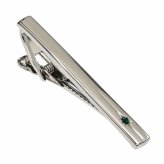 鎌倉カフス工房 エメラルドクリスタル ネクタイピン cf586 シルバー グリーン クリスタルガラス タイピン メンズ ビジネス 結婚式 プレゼント ギフト