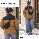 Reebok リーボック 中綿ジャケット レディース 長袖 アウター スタンドカラー フルジップ  軽量 防寒 あたたかい ロゴ スポーツ ブランド 大きいサイズ ゆったり ユニセックス 大人 カジュアル アウター 春 秋 冬 M L LL 黒 別注 2026fw karlas