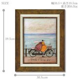 Sam Toft サムトフト アートフレーム フレッシュエアーの浜辺 st-05838 絵画 ギフト アート おしゃれ 北欧 お部屋