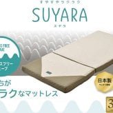敷き布団 西川 マットレス RAKURA シングル セミダブル ダブルラクラ ウレタン 体圧分散 三つ折り 厚さ9cm ムレにくい 抗菌 洗える側生地 圧縮梱包 コンパクトにお届け ゴールド 点で支える健康敷きふとん 高反発マットレス 敷き布団 腰痛