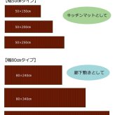 竹 廊下敷 無地 糸なしタイプ 『ユニバース』 80×440cm