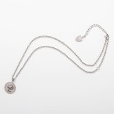 ライオンハート ハウル コイン ネックレス ステンレス クリアジルコニア メンズ ブランド LION HEART
