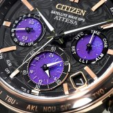 シチズン アテッサ ACT Line Eco-Drive 50周年限定 Power of Purple Aurora 腕時計 メンズ チタン 数量限定 クロノグラフ ソーラー CITIZEN ATTESA CC4085-81Z