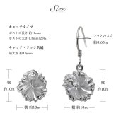 ハワイアンジュエリー ピアス ハワイアン ピアス ハイビスカス 花 10mm シルバー925 ロジウムコーティング フック キャッチ メール便 彼女 妻 女性 レディース 誕生日 プレゼント ハロウィン 【品番：SE60408】
