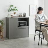 食器棚 キッチン収納 コシーナ レンジ台 ラック キッチンボード カップボード 収納 カウンター 皿 鍋 台所 コンセント付き 2口 家電 大容量 置き台 ワゴン ダイニング 食器入れ 米びつ スライドトレー 可動棚 扉 引き出し：