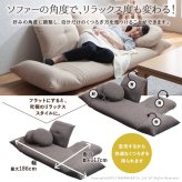 ソファ 2人掛 ローソファ リクライニングローソファー -フラビオ2人掛け フロアソファー カウチソファー こたつ 一人暮らし ファブリック ネップ生地 デザイン 低反発 座椅子 ゆったり リラックス 背もたれ 北欧 おしゃれ テレワーク 在宅ワーク