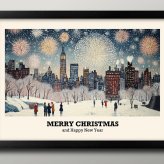 日本製 メリー クリスマス Xmas Christmas サンタクロース ビンテージイラスト A3 サイズ ポスター アート おしゃれ 絵画 インテリア 北欧 イラスト マット紙 艶消し アートパネル 額 フレーム デザイン 壁掛け ギフト 新築祝い ディスプレイ  速達 送料無料