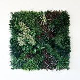 フェイクグリーン 壁掛け 造花 グリーンウォール BROWN 100 HA 幅100x高さ100cm 壁面緑化 屋外 対応 人工観葉植物 アーティフィシャルグリーン グリーンパネル 連結 3枚並べ おしゃれ リアル 屋外用 店舗 オフィス カフェ 壁面装飾