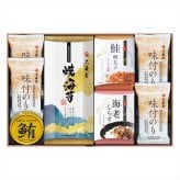 大森屋 海の幸 詰め合わせ ギフトセット 5種入 味付のり 焼海苔 ふりかけ ご飯のお供 鮪油漬 缶詰
