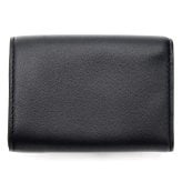 ボッテガヴェネタ BOTTEGA VENETA 三つ折り財布 イントレチャート メンズ レディース ブラック 黒 グレー 小銭入れ付き ミニ財布 ラムレザー 本革 カード入れ6つ 515385 V3UN2 1295 コンパクト