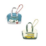 スヌーピー ミニボストンバッグ型ポーチ(きょうだいたち) Preppystyle schoolbus SNOOPY