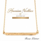 ハワイアンジュエリー ネックレス バーネックレス ペンダント スクロール 波 14K イエローゴールド コーティング シルバー925 レディース 女性 【彼女・妻へのプレゼントに】 誕生日 記念日 クリスマス 贈り物 ギフト ご褒美 大人 可愛い 人気 20代 30代 40代 50代