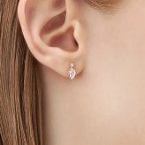 【無料ラッピング】  ヨンドシー 4℃ 4月誕生石 K18ピンクゴールド ピアス モルガナイト ダイヤモンド ブランド 正規品 新品 ギフト プレゼント 人気 おすすめ 誕生日 記念日 クリスマス 送料無料